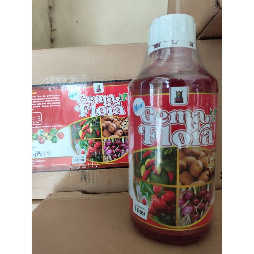 KALIUM GEMA FLORA NEW/ SUPER K 100% ORIGINAL MENINGKATKAN BUNGA DAN BUAH 1L