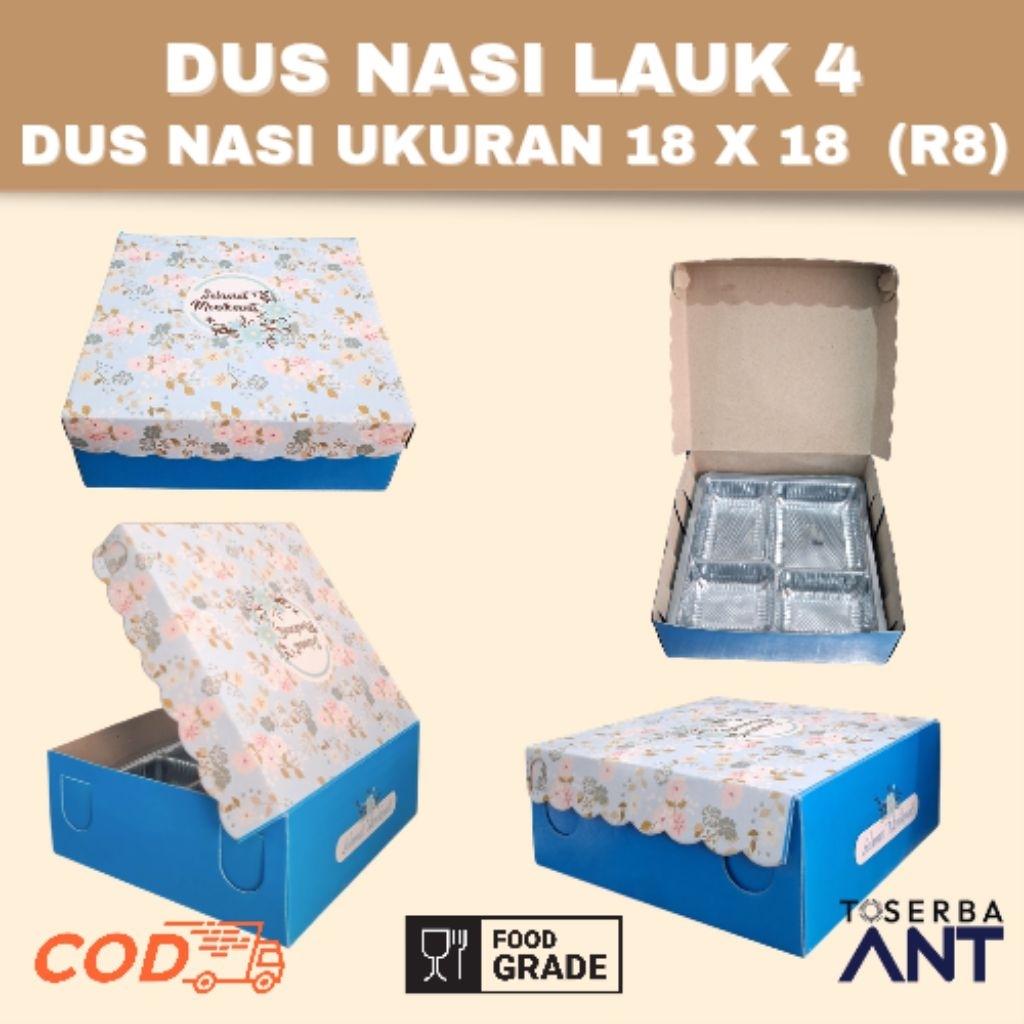 Paket Dus Hajatan/ Dus Nasi R8/ Dus Nasi Slametan/ Dus Nasi ukuran 18 x 18/ Dus Nasi Murah