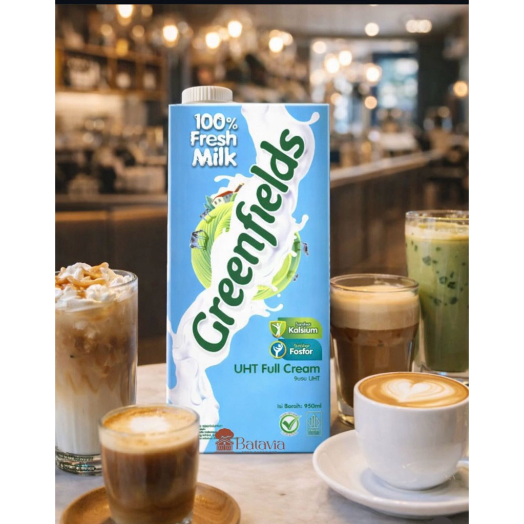 UHT Full Cream Greenfields 1000ML | UHT Full Cream