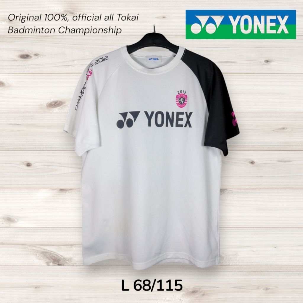 All Tokai Badminton Championship Original Jersey Kaos Olahraga Bulutangkis Berkerah Yonex Size L Bra