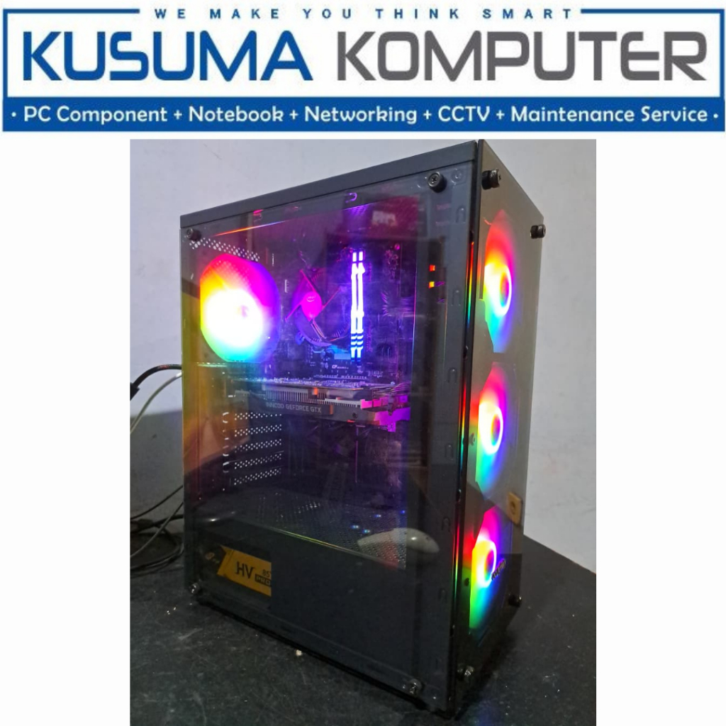 PC Gaming Editing Rendereing i5 9400F dan GTX 1650 DDR6 Bekas