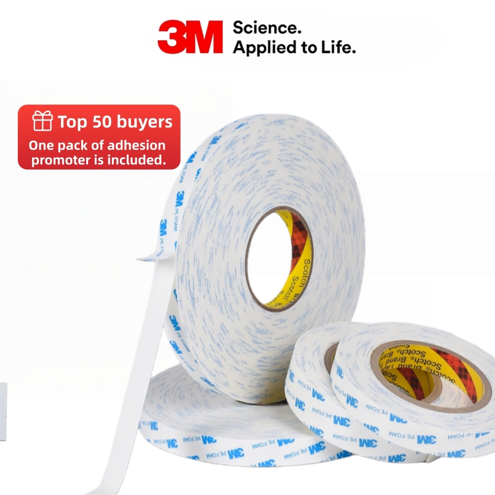 3M Foam Double Tape Super Kuat - Perekat Busa Heavy Duty untuk Cermin, Rak, Gantungan Baju & Aksesor