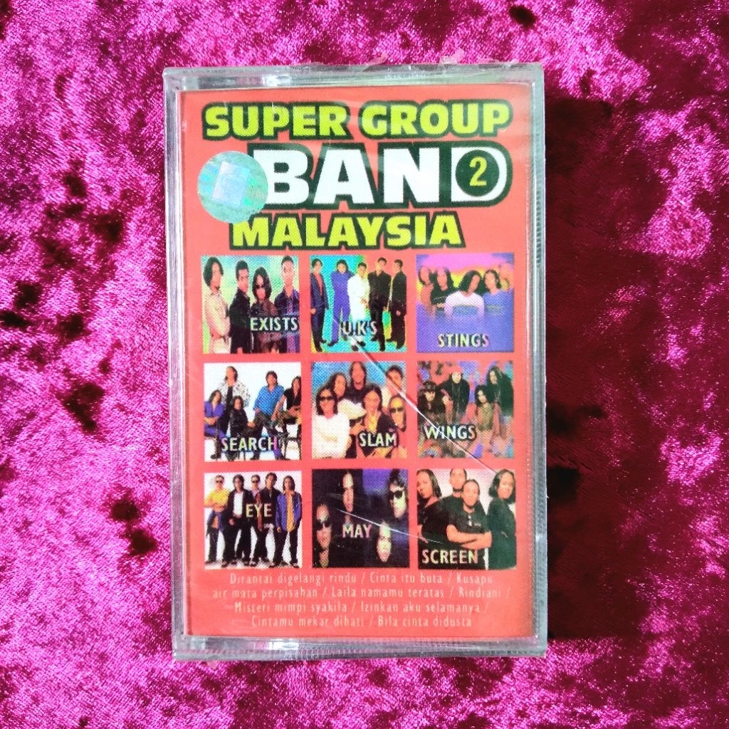 Kaset V/A (Exist, Search, Stings, dll) - Super Group Band Malaysia 2 (Segel)