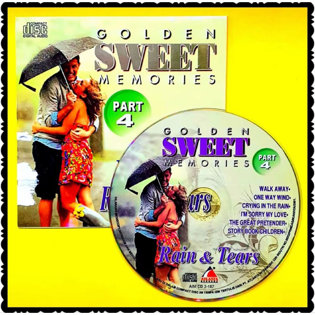 CD COMPACT DISC CD UNTUK MOBIL-LAGU POP BARAT TEMBANG LAWAS GOLDEN MEMORIES-LAGU LOVE SONG SWEET MEM