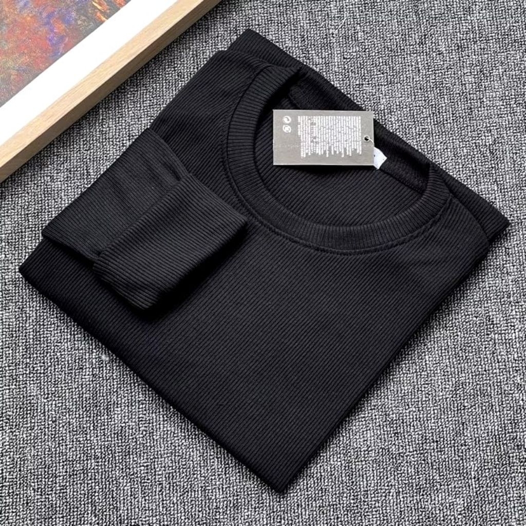 KAOS RIB PREMIUM LENGAN PANJANG WANITA /KAOS RIB TEBAL PREMIUM