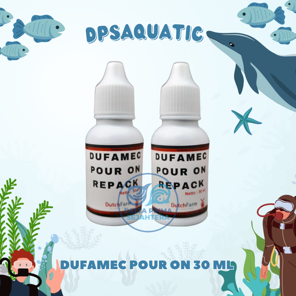 DUFAMEC POUR ON 30 ML - Anti Parasit, Kutu Dan Anti Cacingan Pada Hewan Ternak.