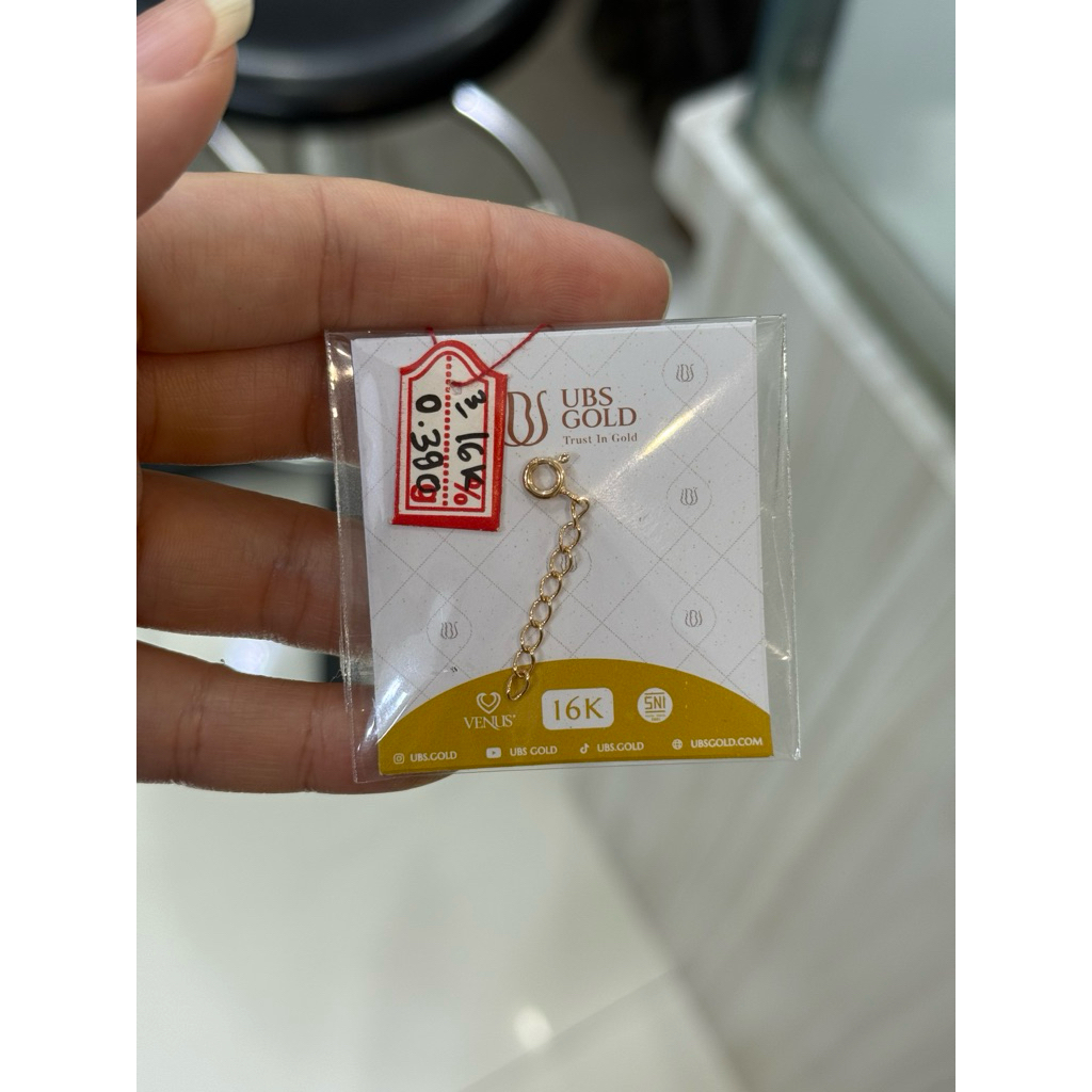 ARGOLD - PEMANJANG KALUNG & GELANG - EXTENSION - EXTENSION KALUNG / GELANG 3cm emas 16k 700 70%