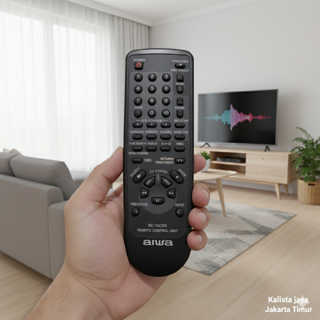 REMOTE REMOT DVD COMPO AIWA RC-7AC03 ORIGINAL ASLI