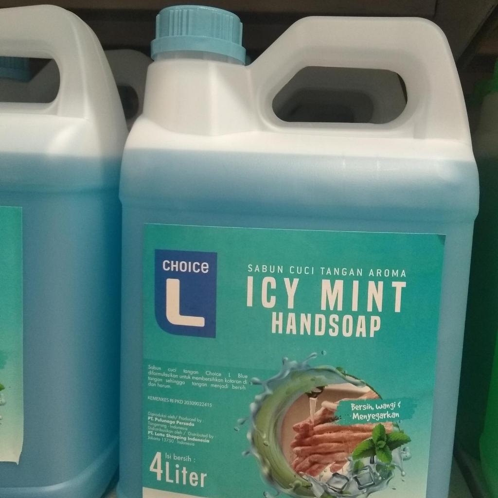 L Choice Hand Soap Icy mint Sabun Cuci Tangan 4 Liter