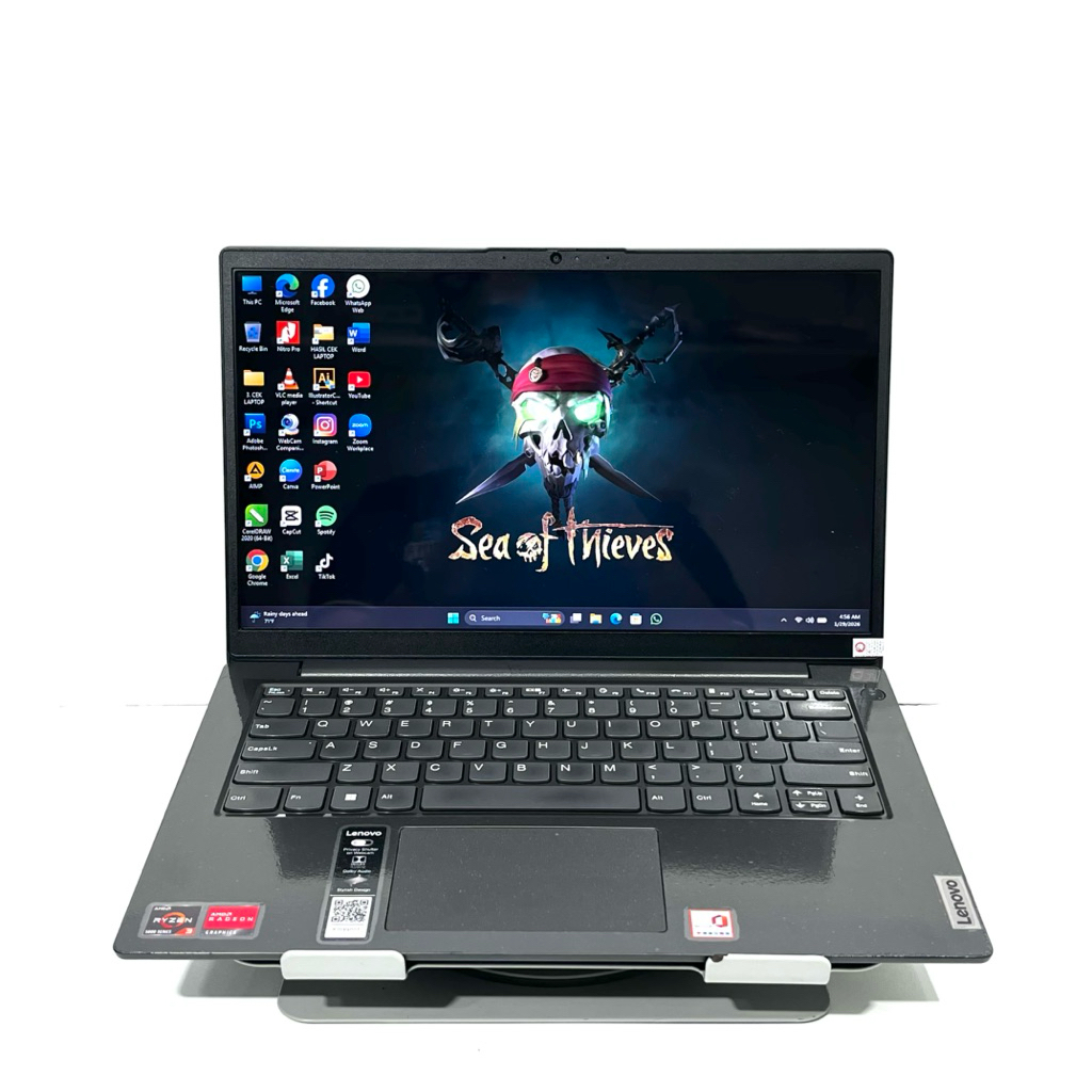 Laptop LENOVO V14 G2 ALC Desain Editing Gaming - AMD Ryzen 3-5300U (8CPUs) Radeon Graphics VRAM 2GB 