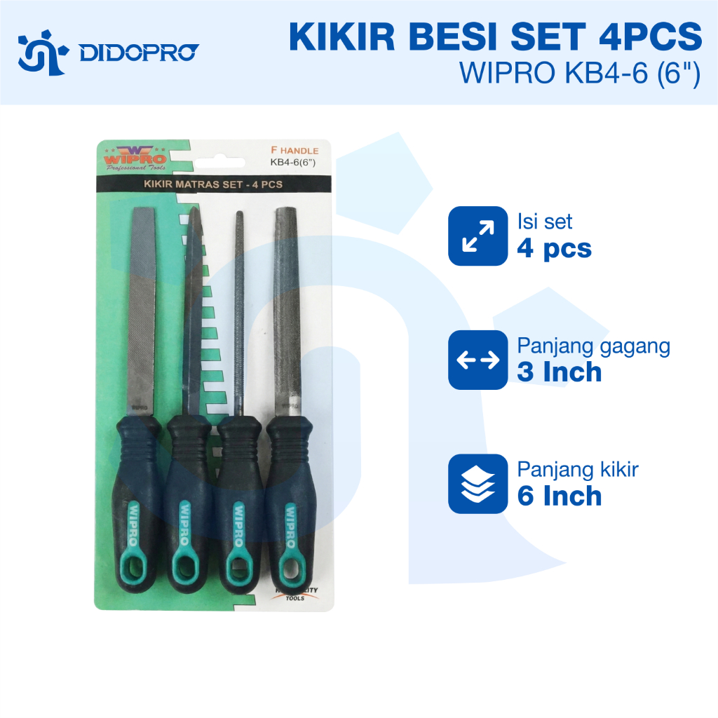 Kikir Matras / Kikir Halus / Kikir Besi Set 4Pcs Wipro