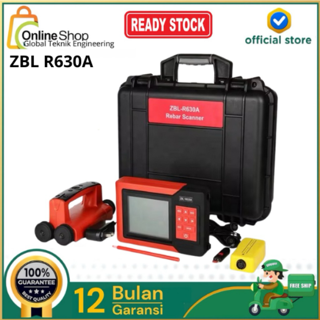 ZBl R630A Concrete Rebar Locator Scanner Ferromagnetic Detector ZBL