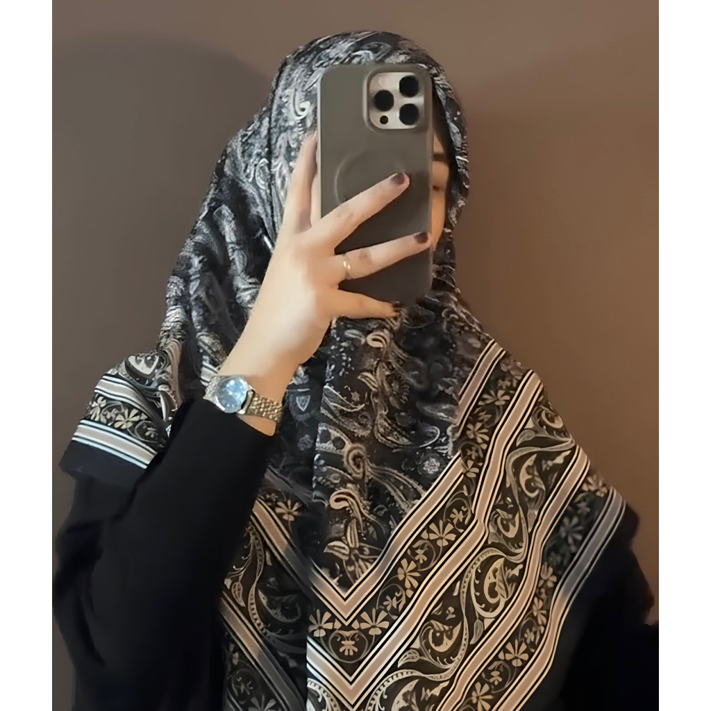 Hijab Segi Empat motif Turki/Jilbab Segi Empat Motif Turki/Kerudung Segi Empat Motif Turki