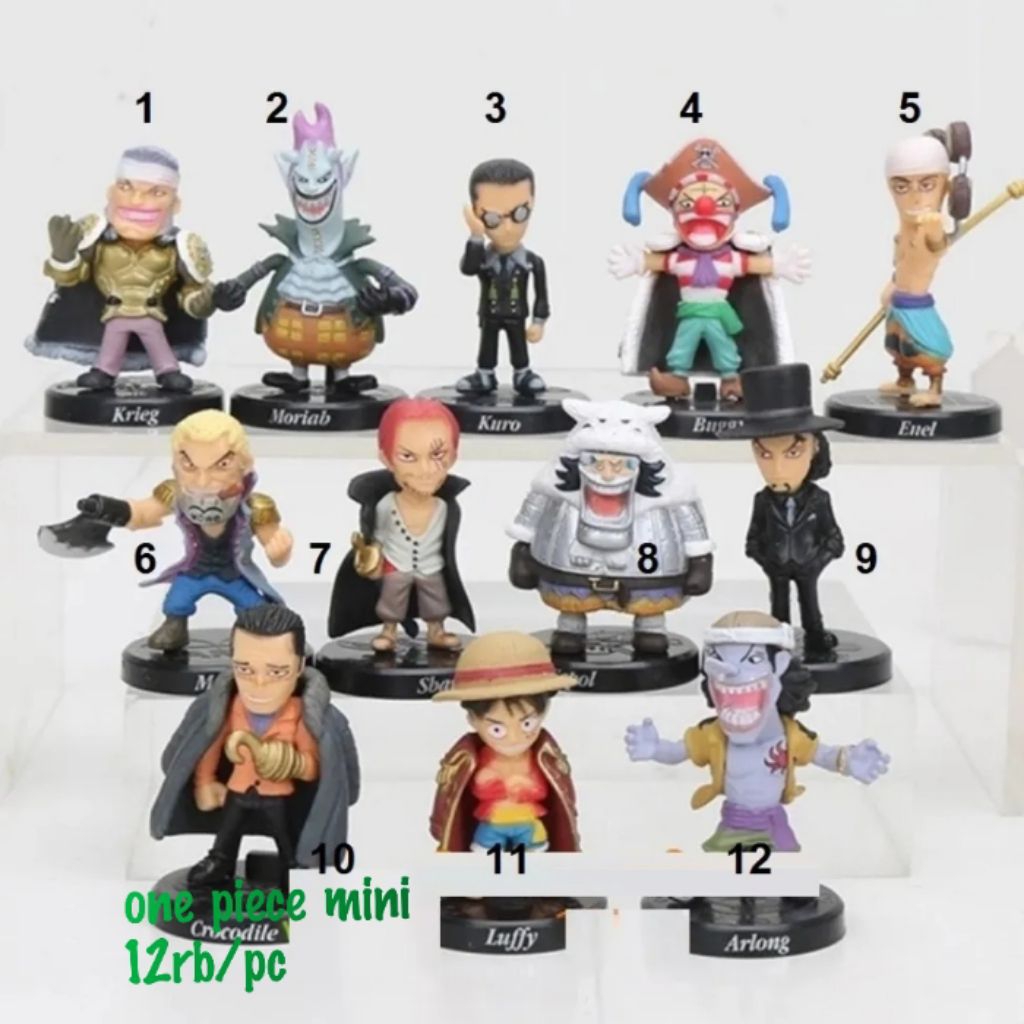 Miniatur Anime One Piece & Dragon Ball Action Figure Mini