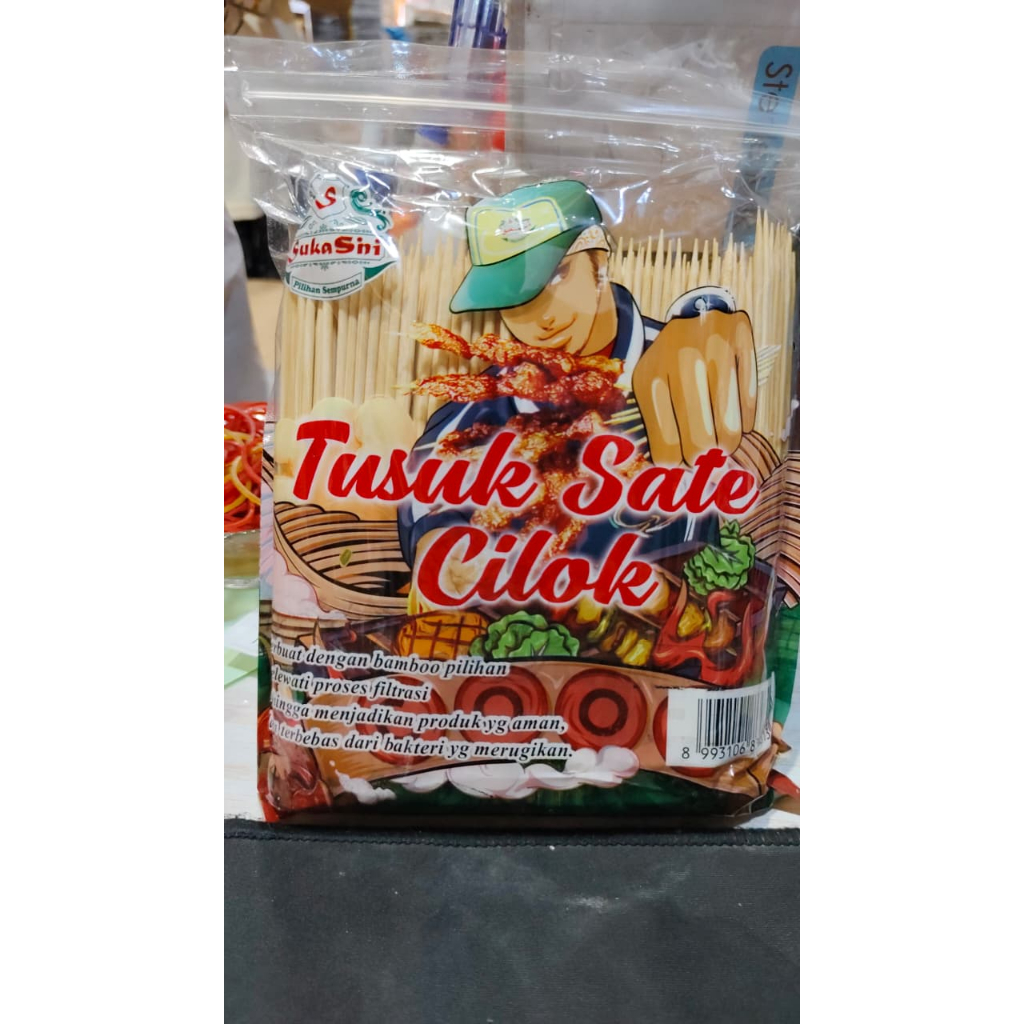 tusuk sate bambu 15cm  tusukan sosis  tusukan cimol