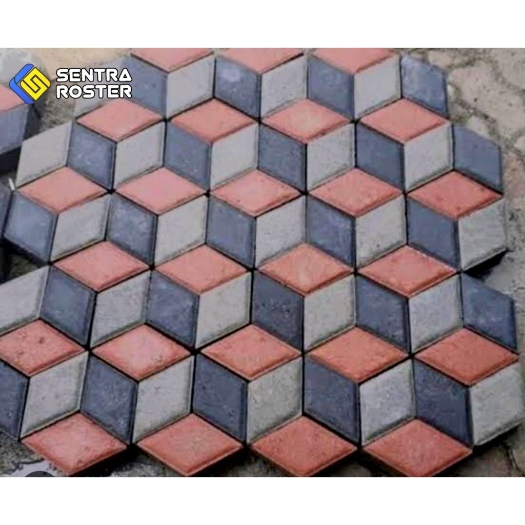 Paving K250 warna merah/hitam/putih