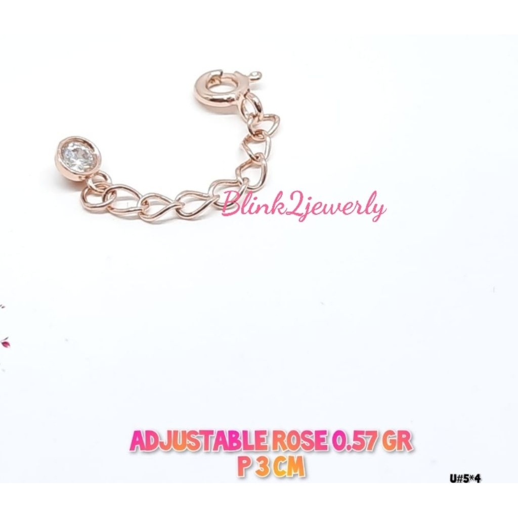 sambungan gelang exstention 17k gold ubs