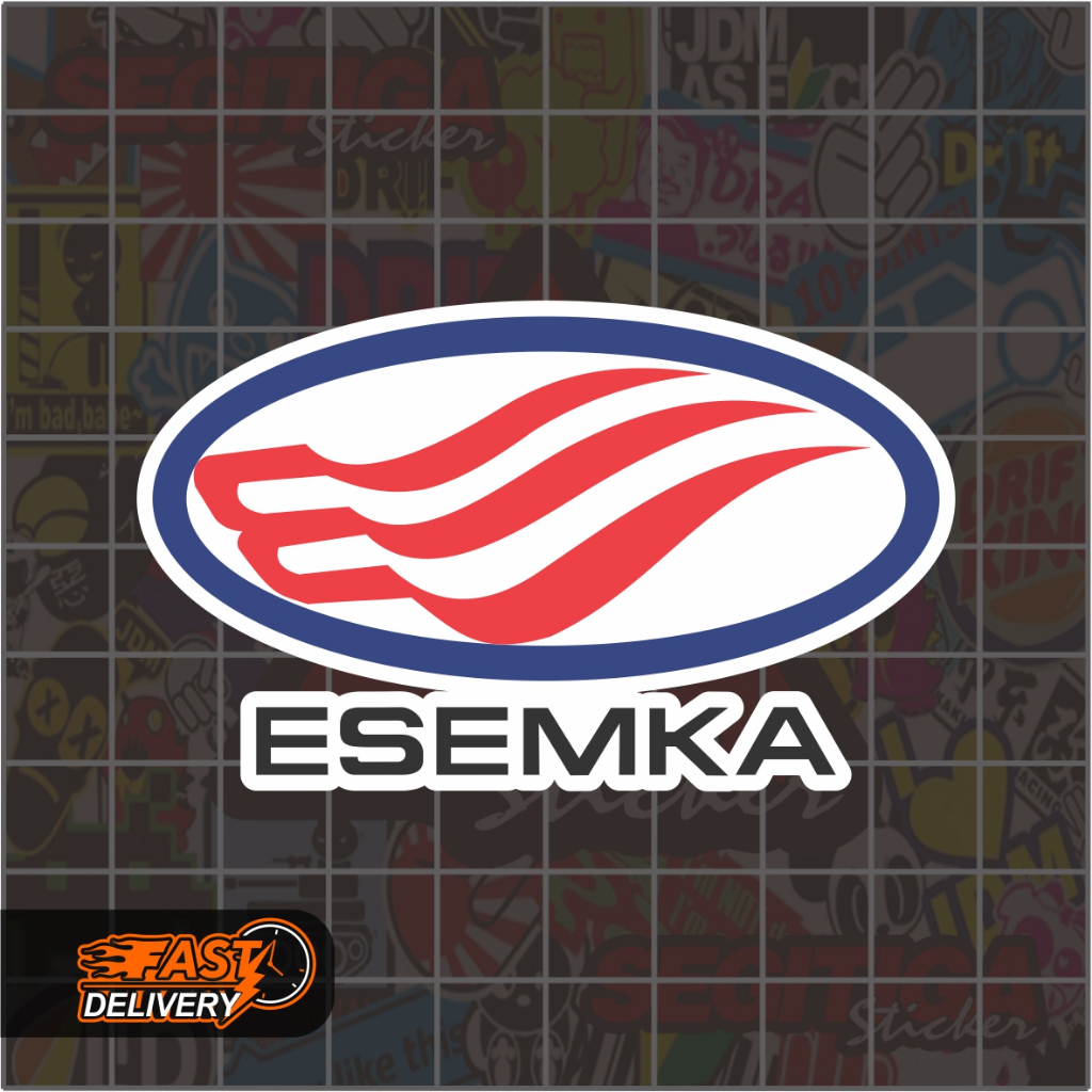 Sticker Esemka Ukuran 7.5 x 4.5 Cm