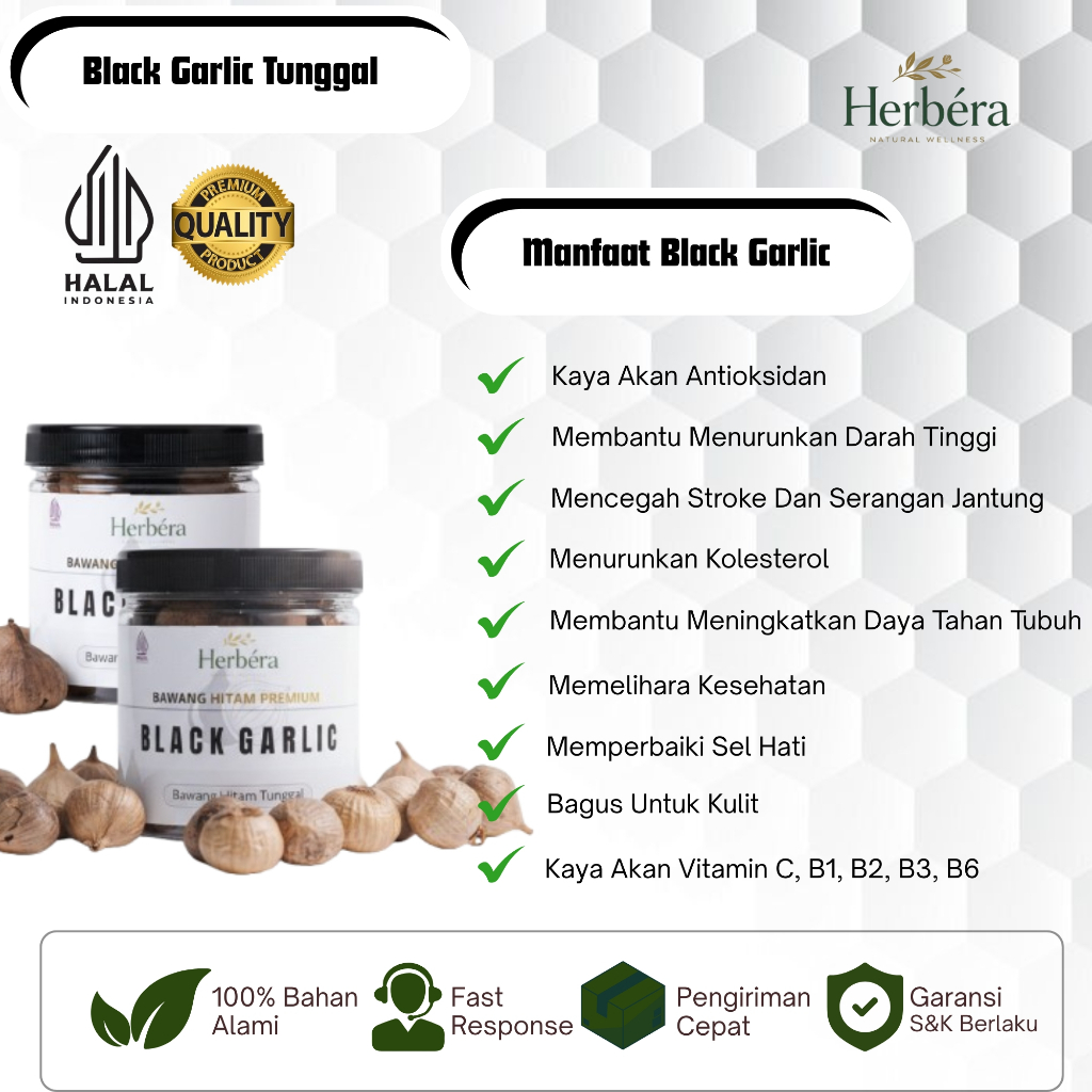 Black Garlic Tunggal / Bawang Hitam Lanang Black Garlic Premium Tunggal Bawang Hitam Herbal