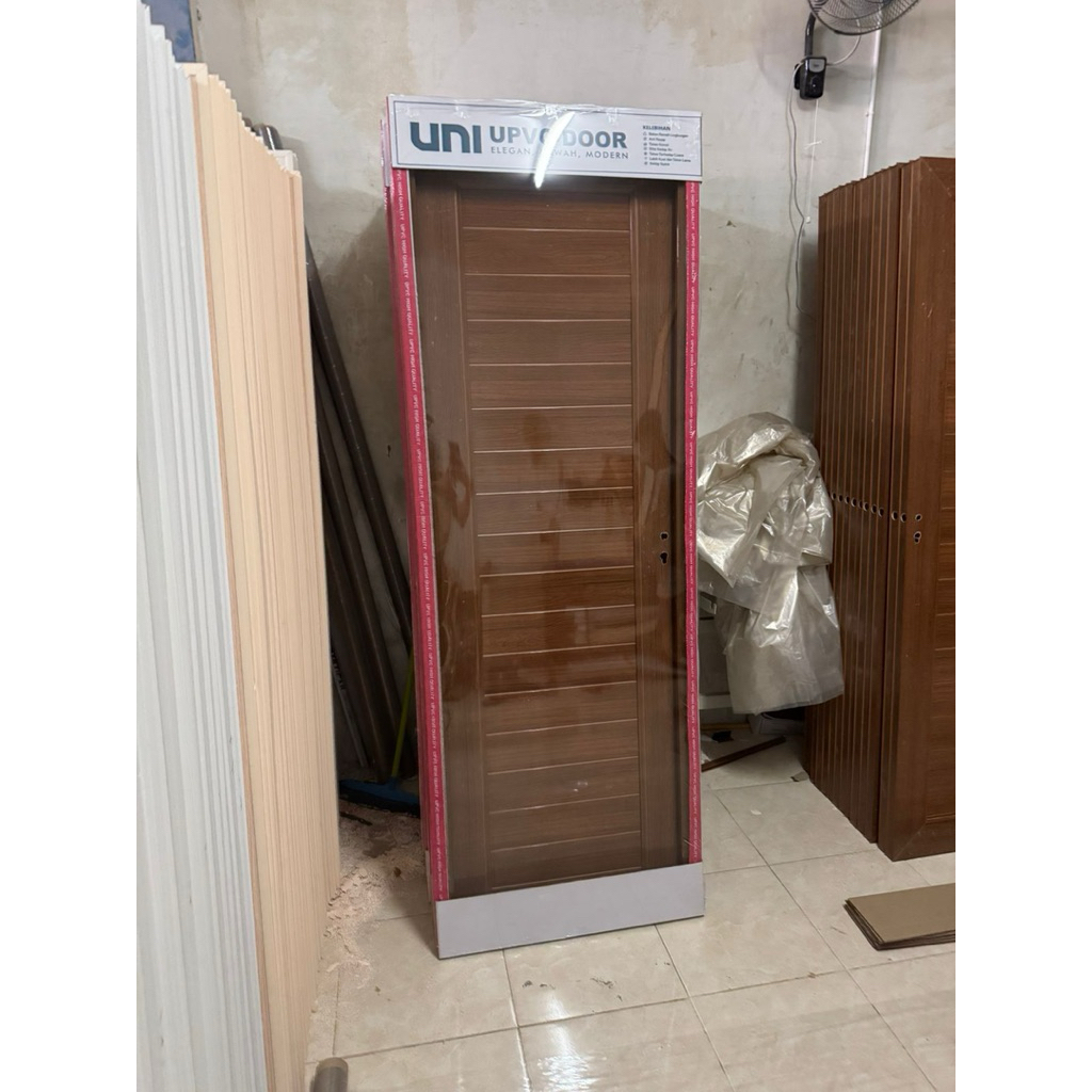 Pintu UPVC Custom Ukuran Ketebalan : 3.8cm ( 70x210-80x210 )