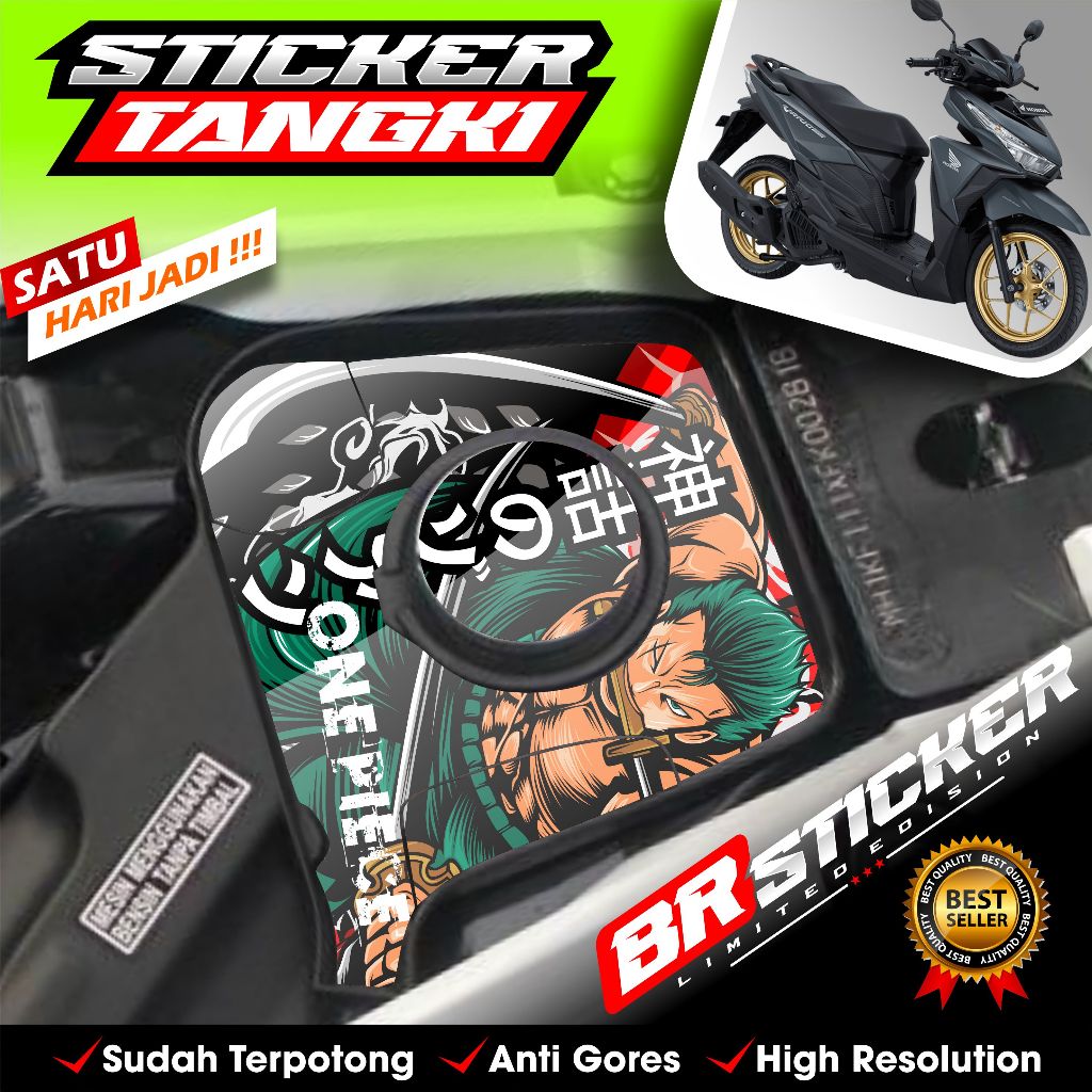 Stiker Tangki Bensin VARIO LED 125 - 150 2015 2016 2017 2018 Bisa Custom Sudah di Cutting BR.02