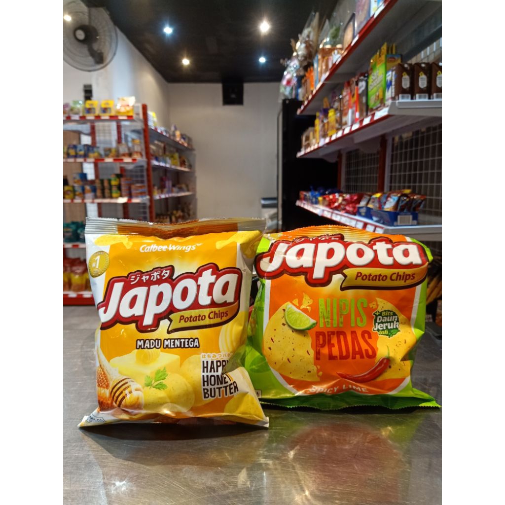 Japota Potato Chips Madu Mentega & Nipis Pedas - Snack Lezat dengan Rasa Madu Mentega dan Nipis Peda