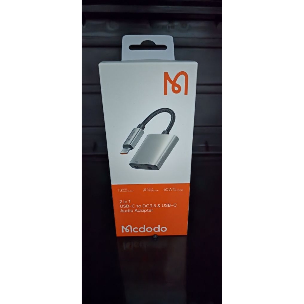 Audio Adapter Mcdodo 2 in 1 USB C to DC 3.5 dan USB C