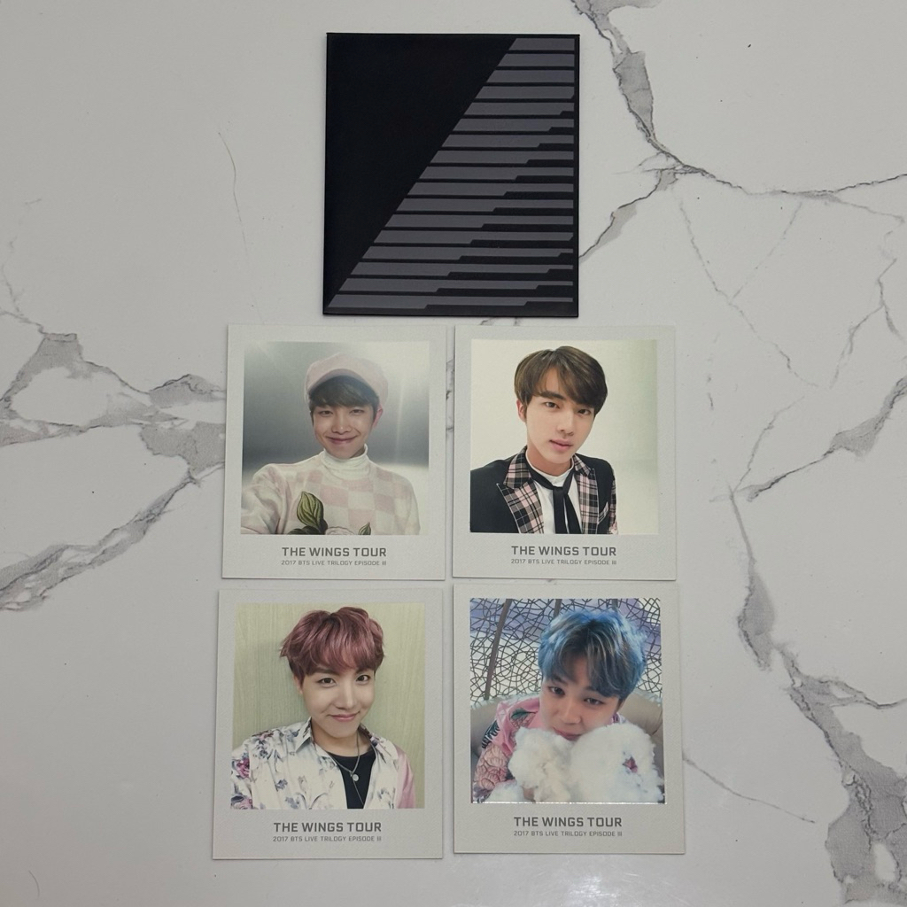 BTS THE WINGS TOUR ALL PHOTOCARD RARE NAMJOON SEOKJIN YOONGI JHOPE JIMIN TAEHYUNG JUNGKOOK