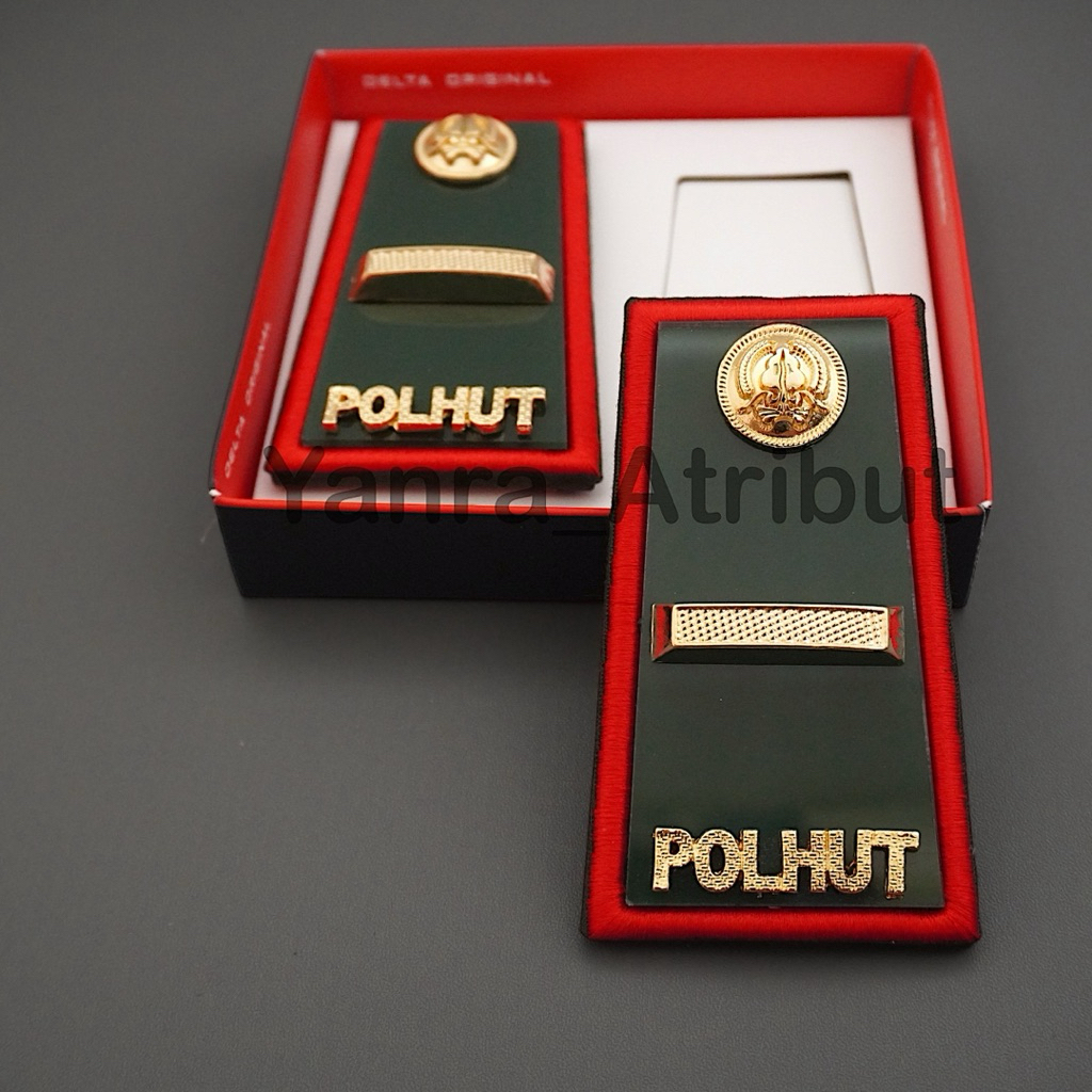 Pangkat Polhut 3A / 3B / 3C / Evolet Tanda Pangkat polisi Kehutanan Premium
