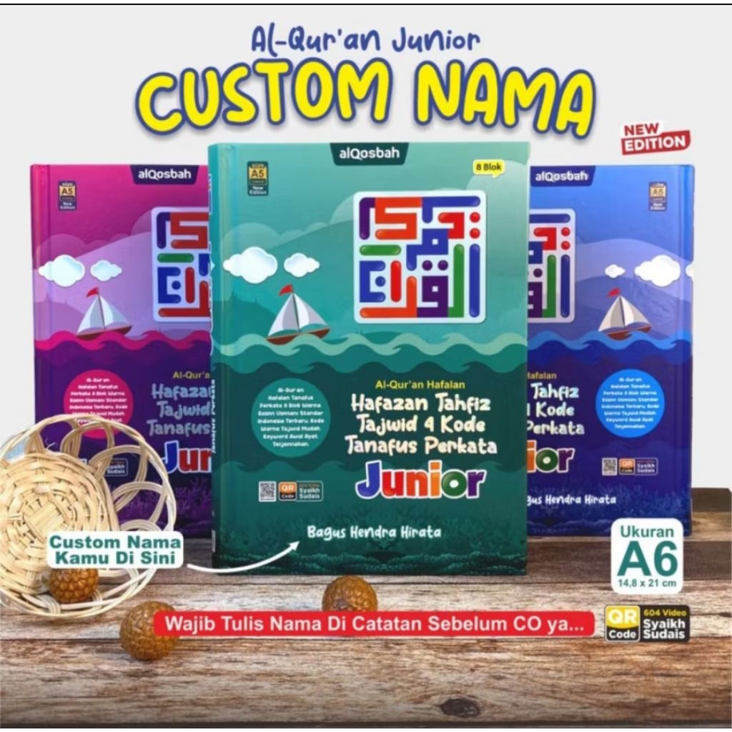 Alquran Hafalan Junior Custom Nama