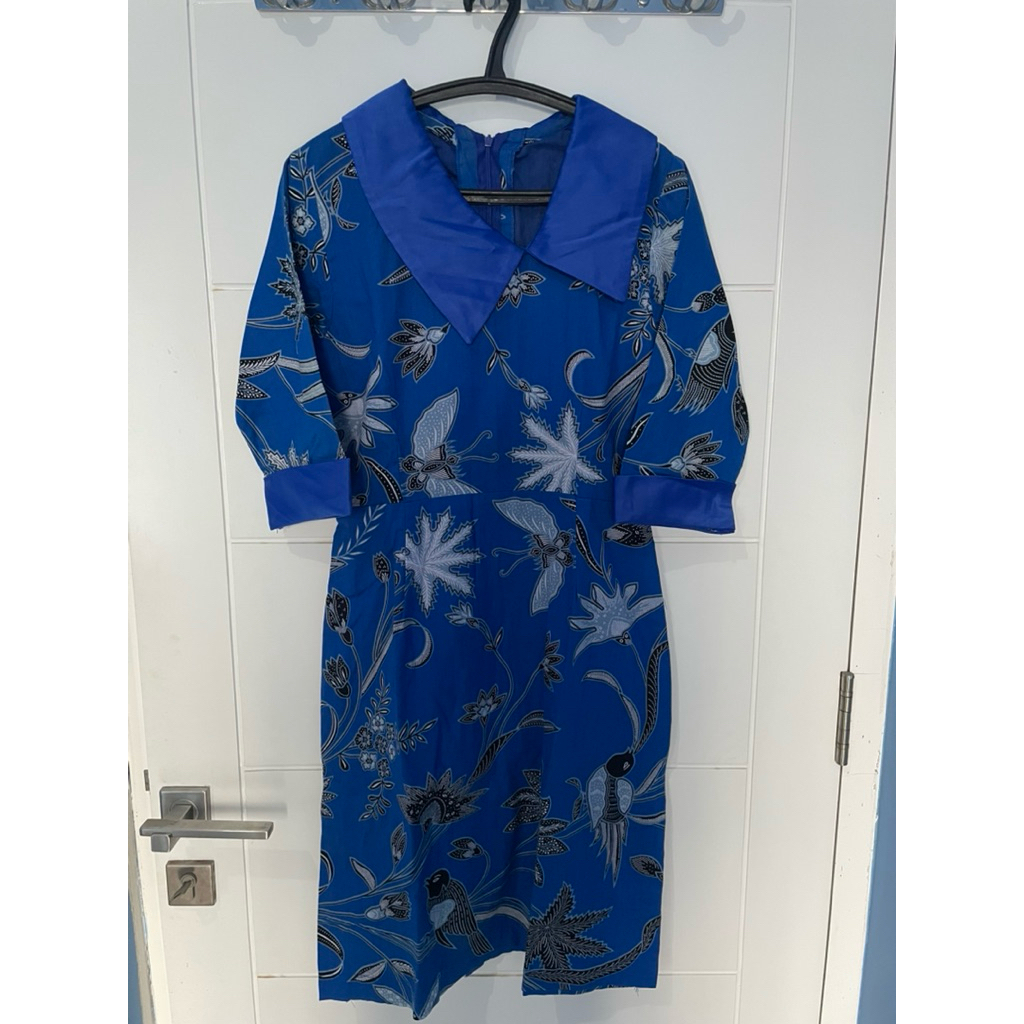 Preloved Dress Batik Design sendiri cocok Size M BB 55-58 TB minimal 165Cm