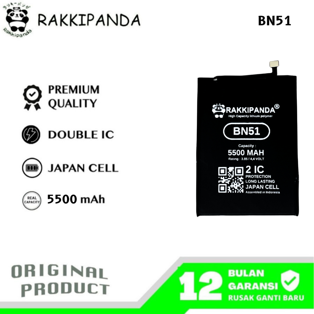 RakkiPanda - BN51 Redmi 8 / Redmi 8A / Redmi 8A Pro Batre Batrai Baterai