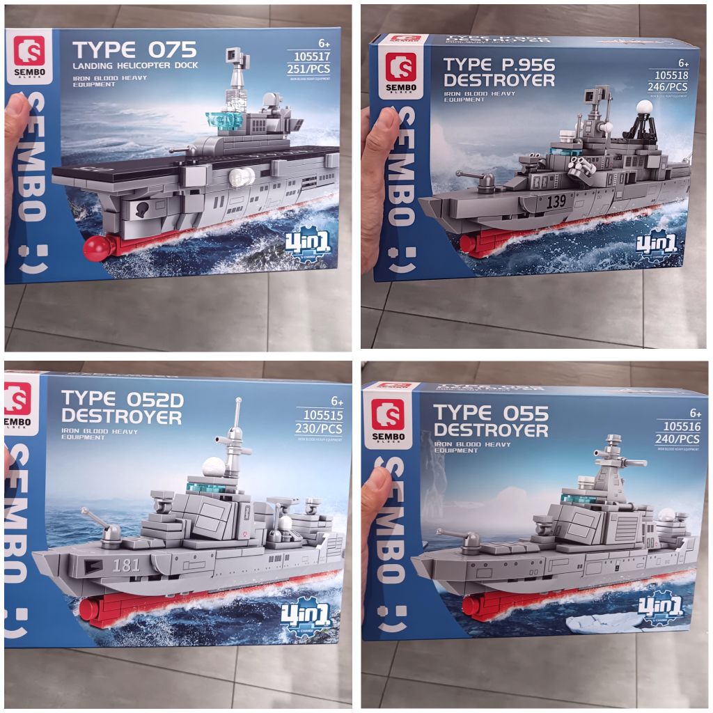 BRICK SEMBO IRON BLOOD HEAVY EQUIPMENT DESTROYER SHIP / BRICK SEMBO KAPAL PERANG