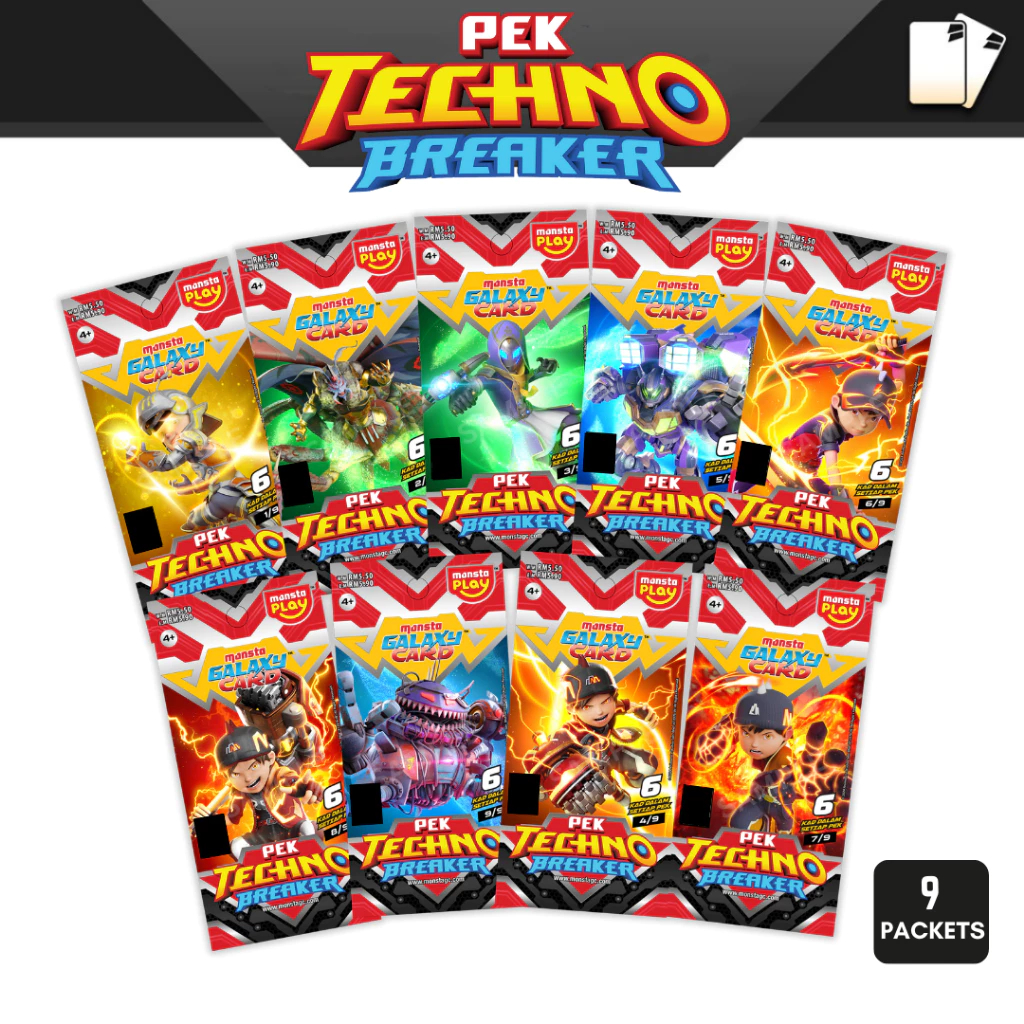 Pek Techno Breaker -  Boboiboy Monsta Galaxy Card Set Malaysia