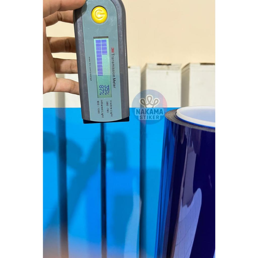 Stiker Kaca Film Ryben Biru / Kaca Film Warna Biru 50CM