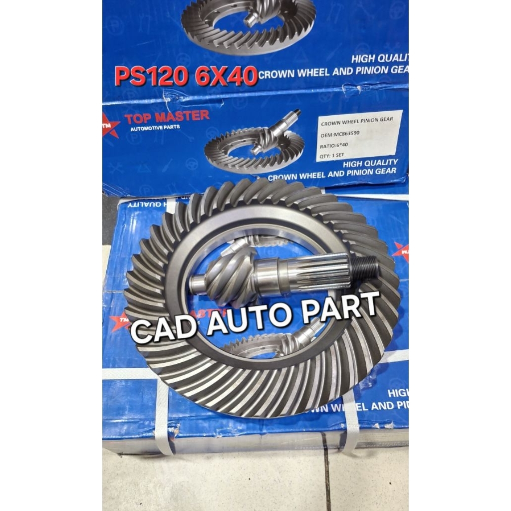 GEAR SET PS120 6X40 CROWN WHEEL PS120 6X40