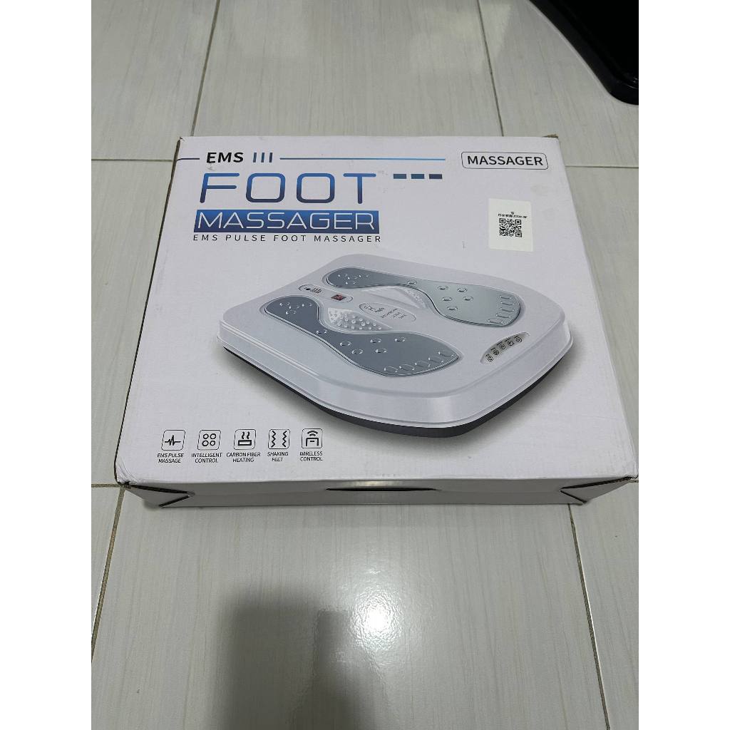 EMS III Foot Massager Elektrik Kesehatan | Pijat Kaki Getar Hangat + Remote Control