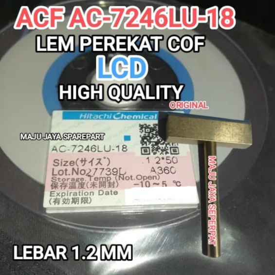 PAKET  LEM ACF AC 7246 PEREKAT Fleksibel cof kaca lcd + MATA SOLDER T untuk memperbaiki cof lcd tv d