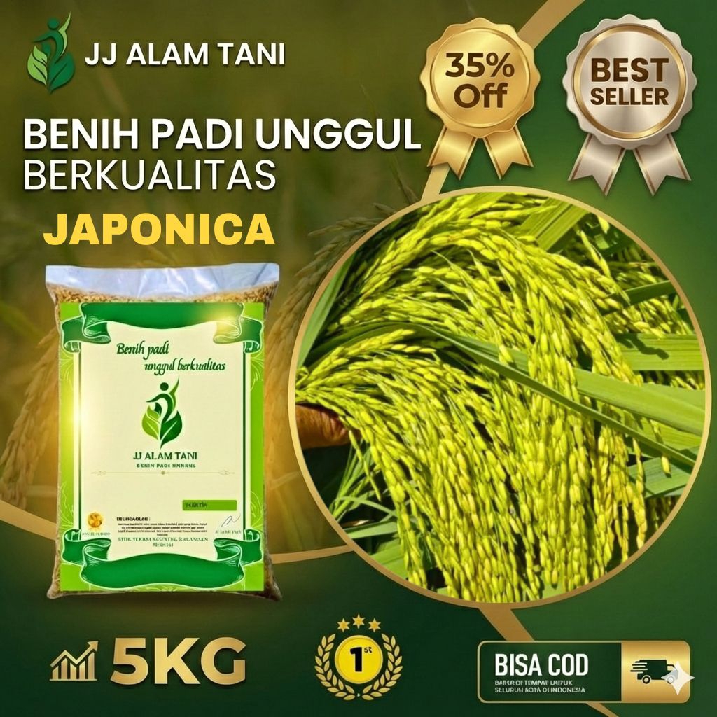 BENIH PADI JAPONICA 5KG varietas unggul