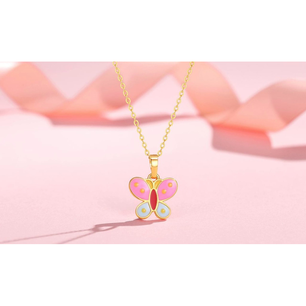Kalung Anak Kalung anak Karakter kupu-kupu lapis emas