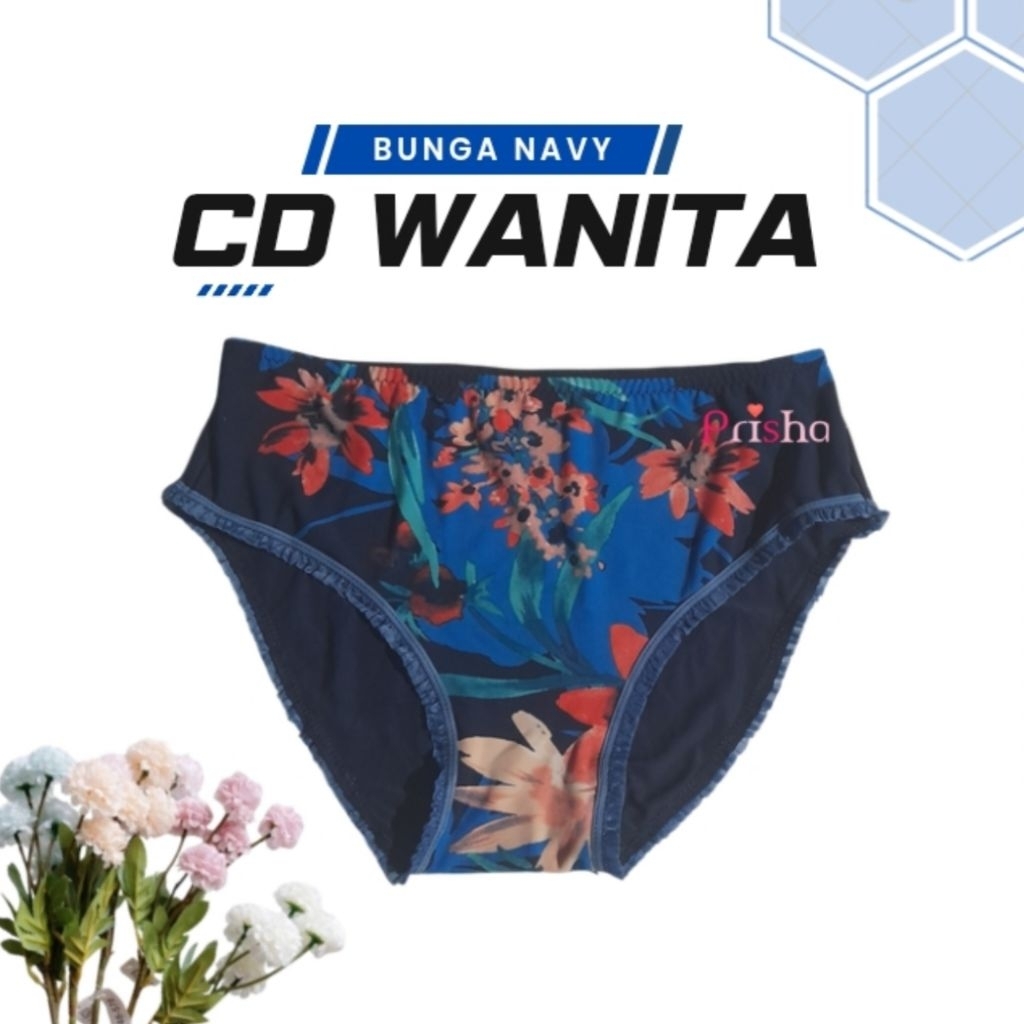 Prisha Celana Dalam Renda | Celana Dalam Wanita Renda Motif Bunga  | CD Motif Renda | CD Wanita Dewa
