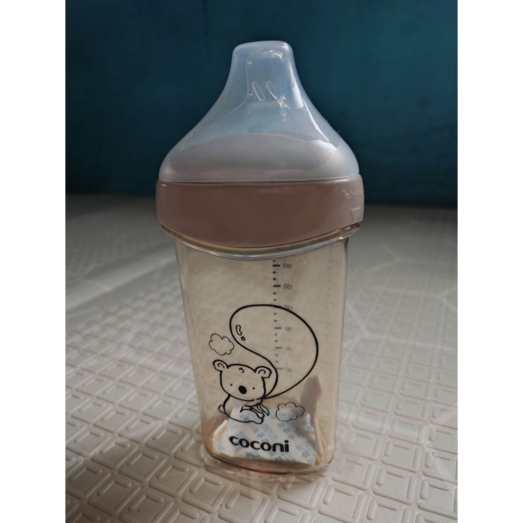 PRELOVED BOTOL DOT || COCONI Triangle Feeding Baby Bottle 240ml PPSU