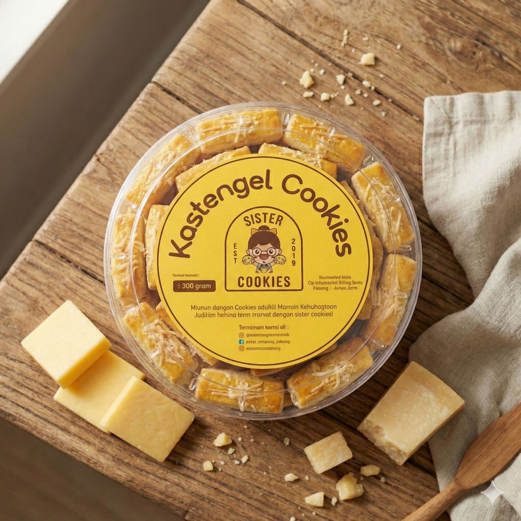 Kastengel Premium Toples Bulat Pendek 500gr