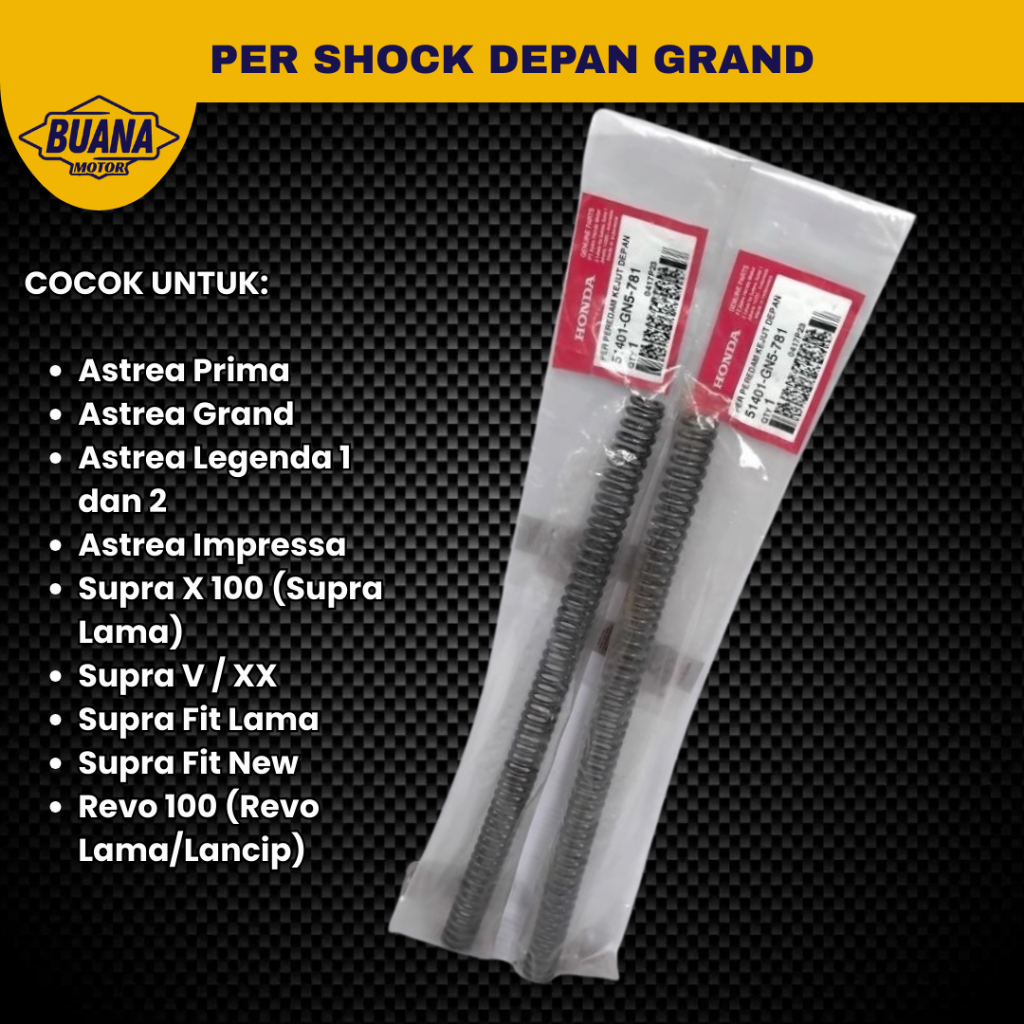 Per Shock Depan Honda Grand Prima Legenda Supra X 100