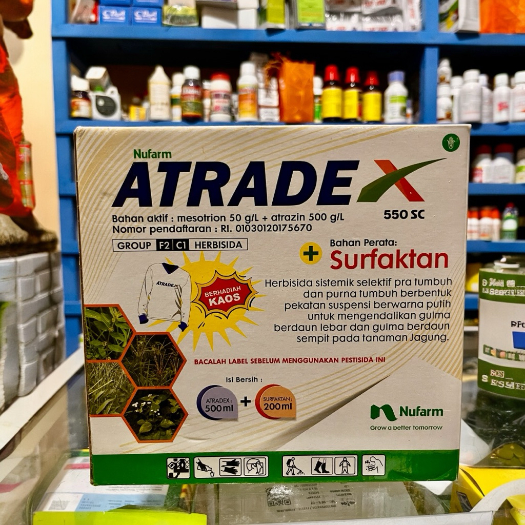 Paket Lengkap Herbida Selektif Jagung Ampuh ATRADEX 550SC 500ml