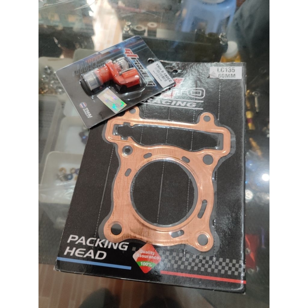 paking head dan injektor 180cc Jupiter mx