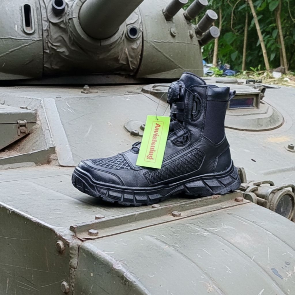 awisteuing sepatu PDL PDH sarangtawon Paspampres TNI polri outdoor kulit tactical boots