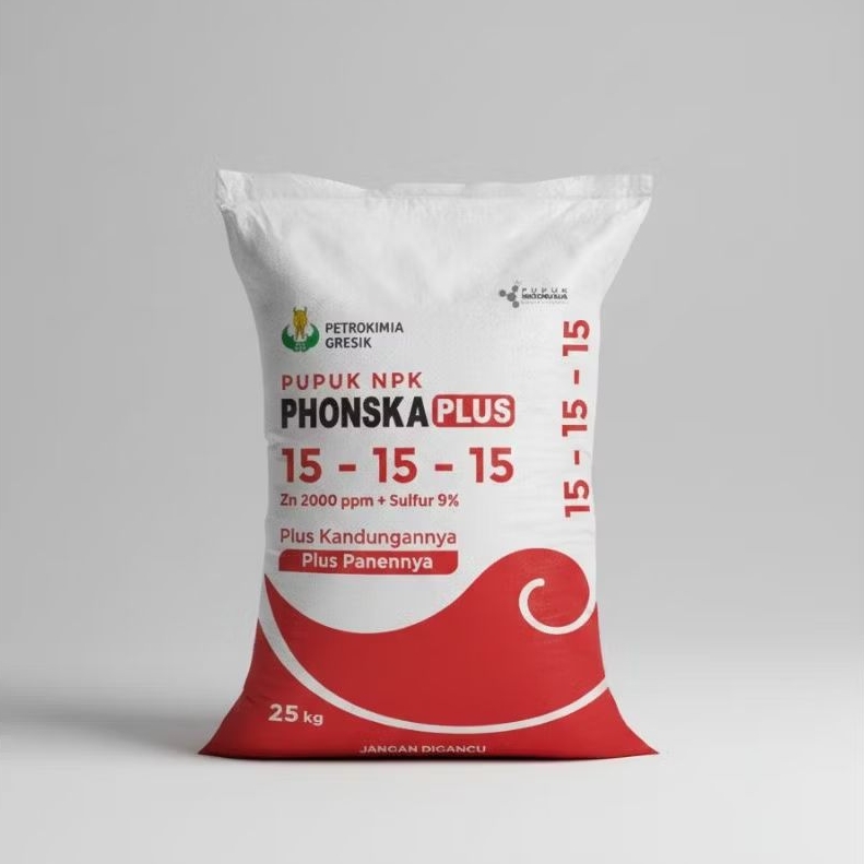 Pupuk NPK | Phonska Plus | NPK 15 - 15 - 15 l Kemasan 1 Kg | Phonska Putih