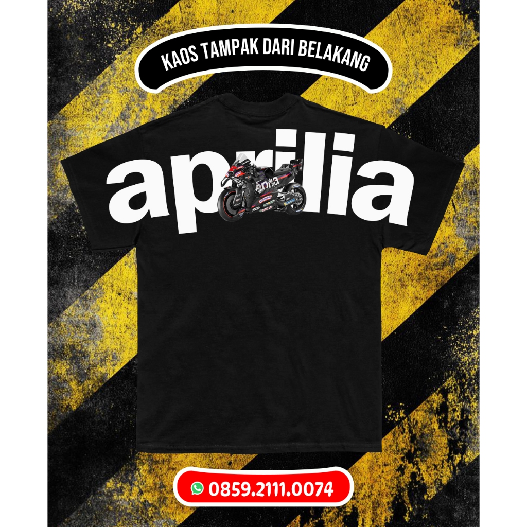 KAOS APRILIA MOTOGP 2026 PRIA WANITA DISTRO