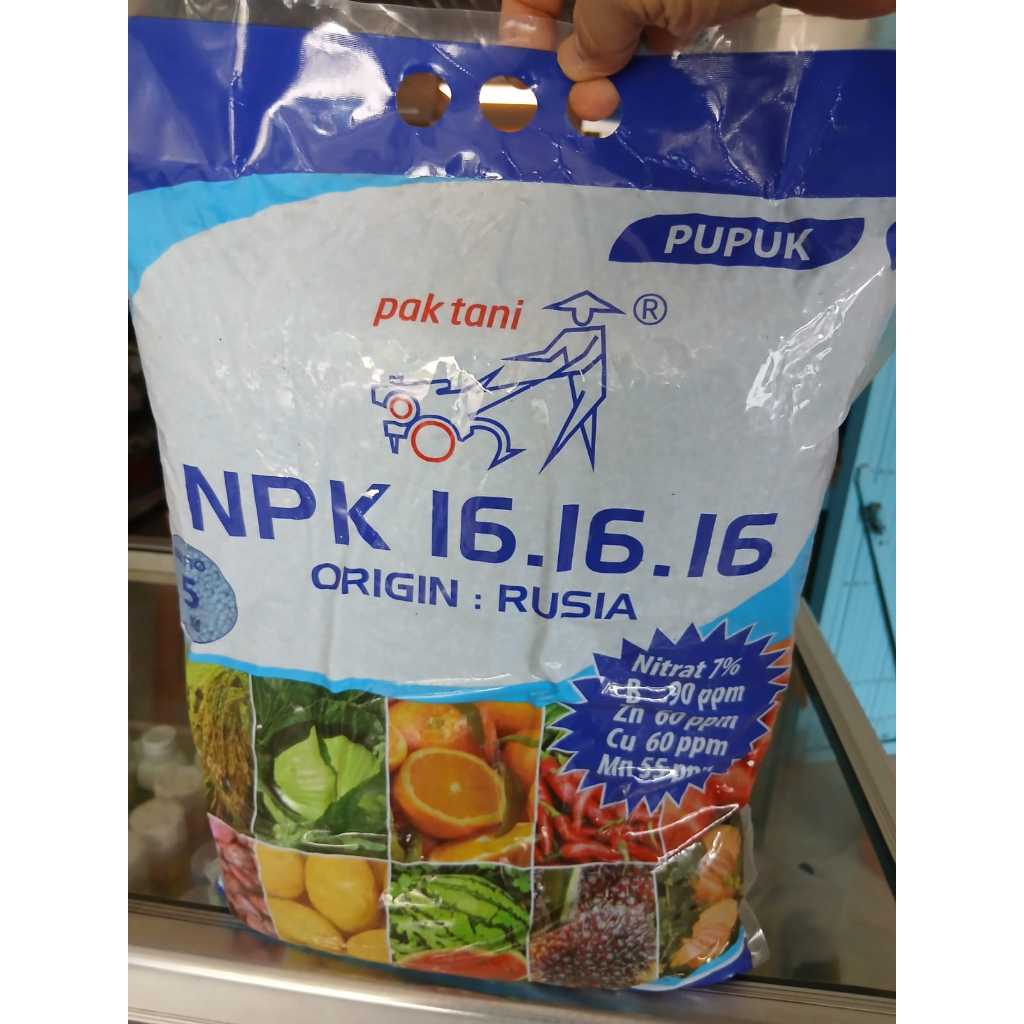 Pupuk NPK 16.16.16 PAK TANI BIRU | 5KG / NPK 161616 PAK TANI 5KG
